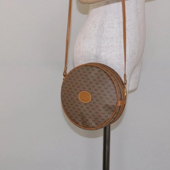 GUCCI Micro GG Supreme Shoulder Bag PVC Beige Gold 007 115 5575 Auth ki5921 - Picture 3 of 16